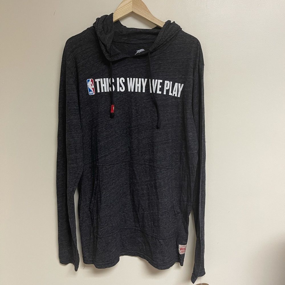 NBA This Is Why We Play Hooded Shirt XL/S “Grey”